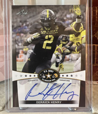 Derrick Henry 2013 Leaf Army All American #22 - AUTO - RARE - 15/15