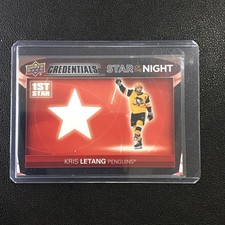 2021-22 UD Credentials Star Of The Night 1st Star Kris Letang