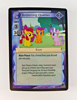 Redeeming Qualities #86 SR - My Little Pony CCG (2016 Enterplay) Foil