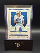 2025 Panini National Treasures - Century Materials Ladd McConkey #CM-LMC Holo...