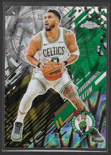 2025 Topps Chrome Jayson Tatum Refractors RayWave (RAW)