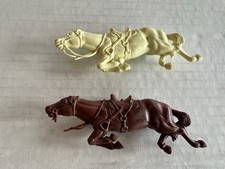 Vintage Marx Fort Apache Wagon Train Fallen Dead Horse Lot Of Two