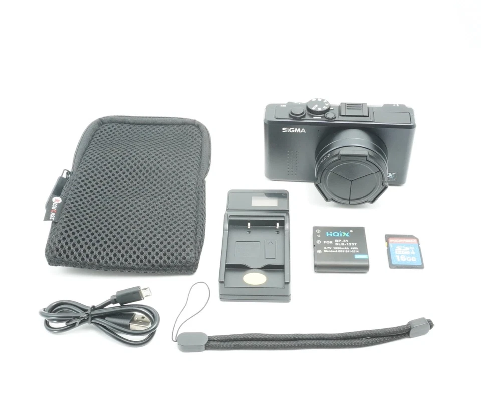 SIGMA DP2 Foveon APS-C Digital Camera w/ Case Strap Charger SD Card from Japan - Image 2 of 4