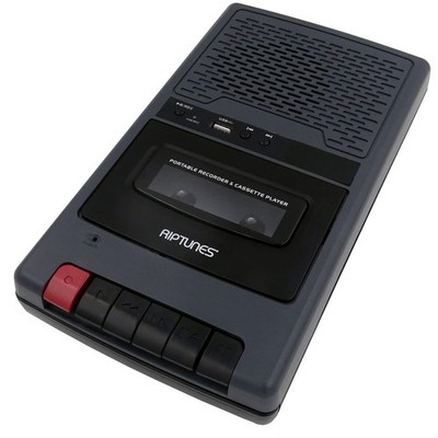 Riptunes Portable Cassette Recorder Player, Tape to USB Audio Music Digital C...