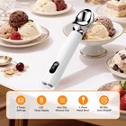 Heated Ice Cream Scoop Rechargeable Electric Warming 3-Level Temperature Control