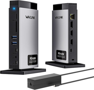 Laptop Docking Station, 3 Monitors, 11-In-1 USB C, 125W PD3.1 Pass-Through