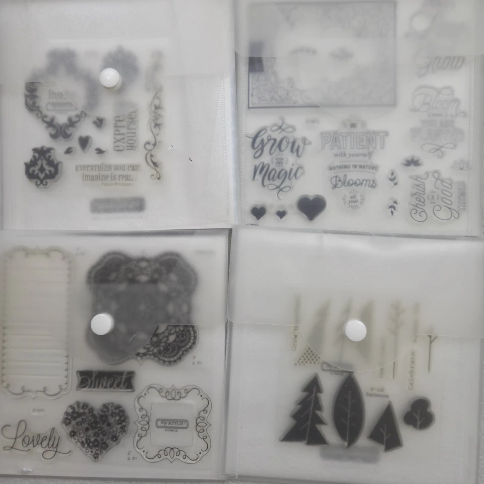LOT OF 34 Close To My Heart My Acrylic Stamp Sets CTMH - Image 3 of 4
