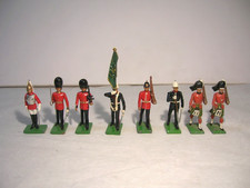 Vintage 1986 W Britains Mixed Lot Soldiers Flag Bearer Scot Guard England  