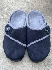 Women  s Orthaheel Vionic Shawn Black Terrycloth orthotic slippers size 8 / 39