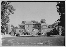 residence in Syosset, Long Island. Entrance facade, Mrs. Richard M. Tobin
