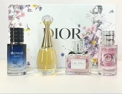 Dior Perfume Gift Set 4 x 30ml J adore Miss Dior Sauvage 4 Piece New in Box