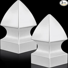 Lothee 2 Pcs Vinyl Post Cap Gothic Post Caps Decking Caps PVC Fence Parts for...