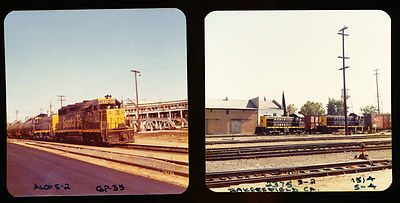 1970s ATSF Santa Fe EMD GP35 #3308 and Alco S2 #2375 - Vintage Railroad ...
