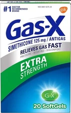 Gas-X Extra Strength Anti-Gas.20 Soft Gels 1 Pack Each By GSK Consume(Exp 2/25)