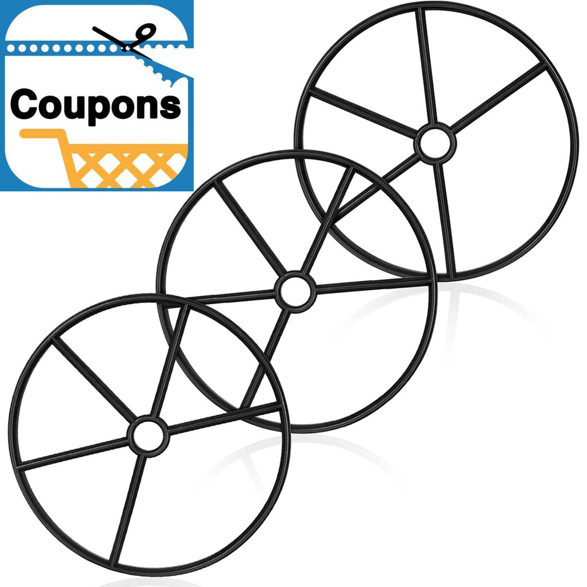 3-Pack Diverter Spider Gasket for Pentair 271148 SM-20-2 Sta Rite