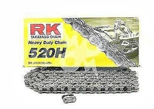 RK Chains 520 x 120 Links HD Standard Series  Non Oring Natural Drive Chain