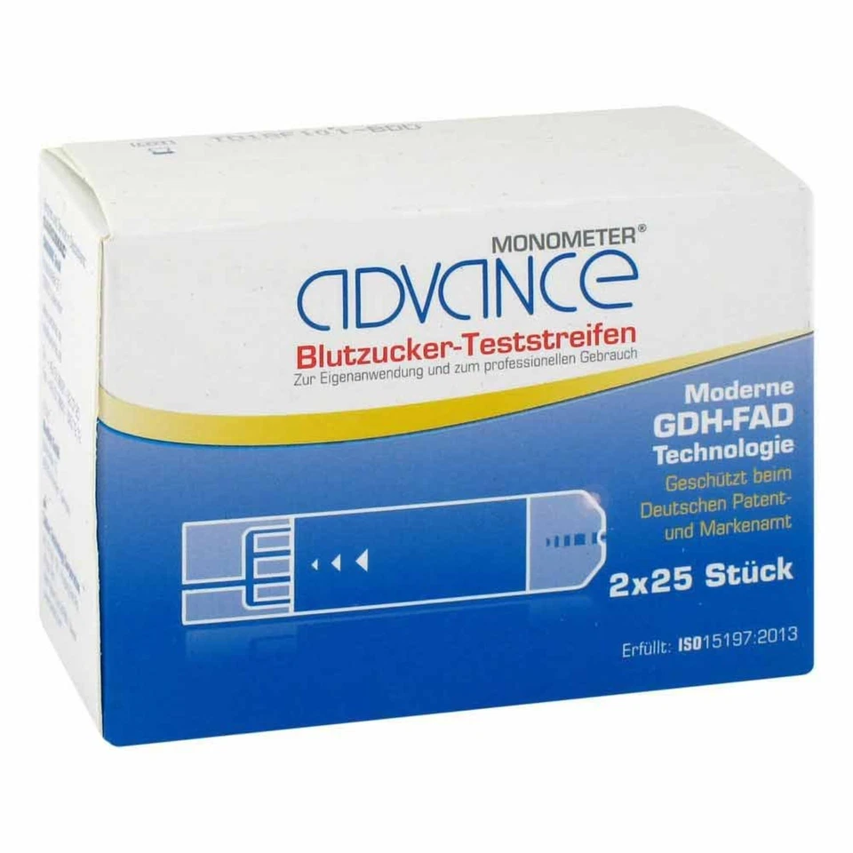 Advance Monometer Blutzucker-Teststreifen GDH 2x25