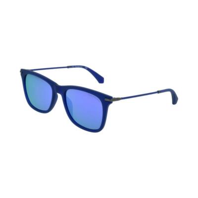 Calvin Klein Sonnenbrille CKJ512S 465 Blau / Blau verspiegelt Damen Herren 54-18