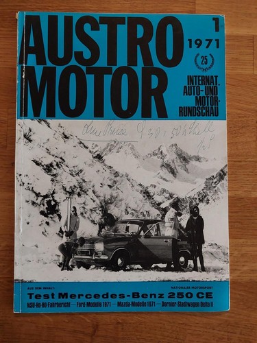 Austro Motor 01/1971 - Mercedes 250 CE - NSU RO 80 - Dornier Delta II