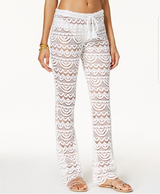 crochet bathing suit cover up pants