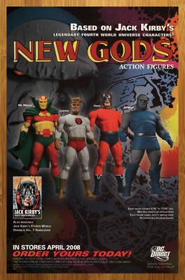 2008 DC Direct Jack Kirby's New Gods Action Figures Print Ad/Poster Toy Pop Art