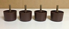 Furniture Feet 1 1/2" Plastic Sofa Chair Legs Couch Brown 4  FREE SHIP