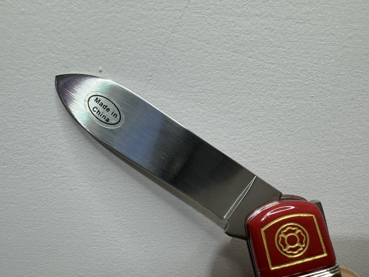 Collectible Franklin Mint Firefighter's Knife Seagrave Pumper W