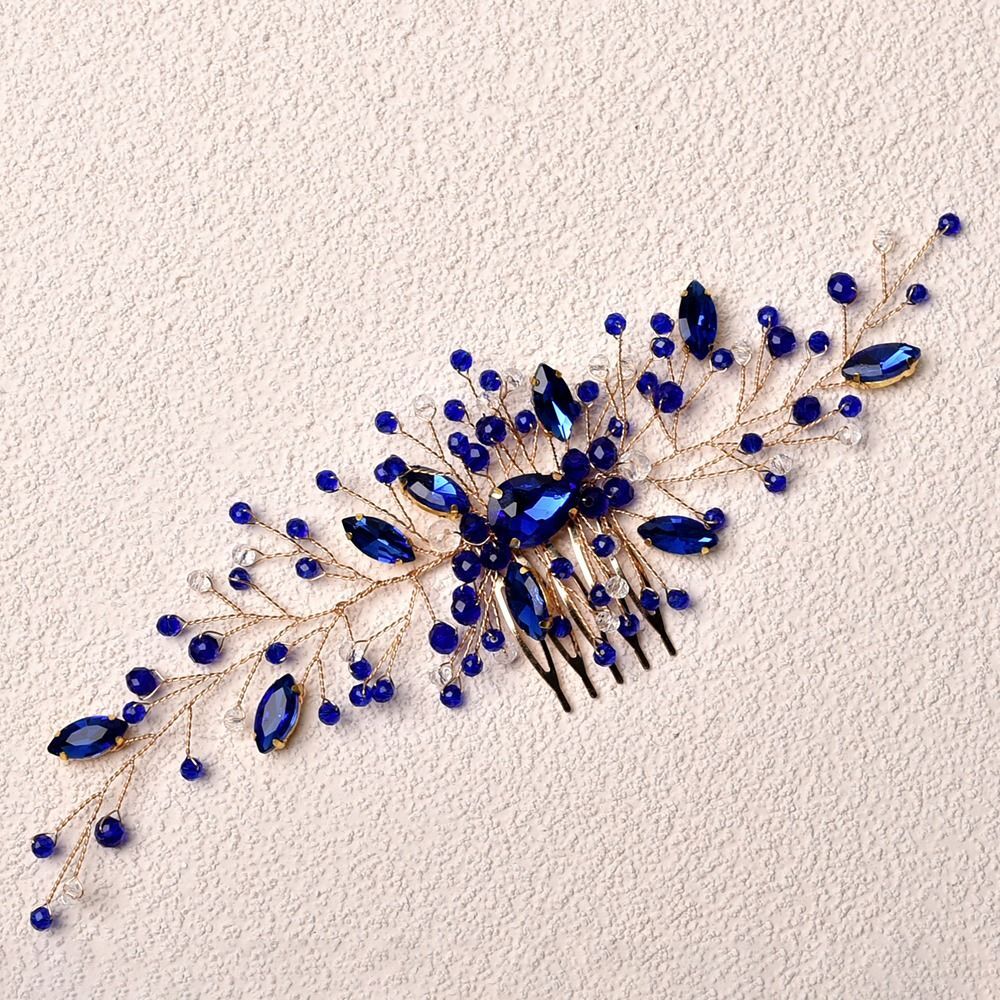 Jewelry Prom Headpiece Green Crystal Leaf Hair Combs Tiara Bridal Hair Pins eBay