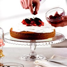 Pasabache Footed Glass Service Plate Cake Platter Centrepiece With Stand 32cm