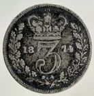 1874 Victoria Threepence — photo from another recent sale