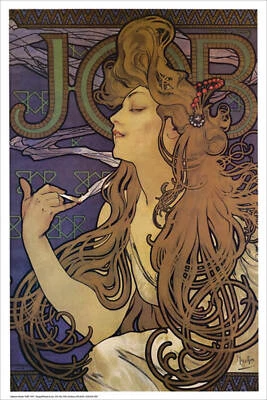 Job Poster by Alphonse Mucha 24 x 36in