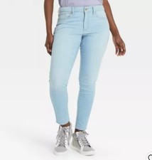 Universal Thread Light Blue Denim Midrise Skinny Jeans Women's Size 18 Long