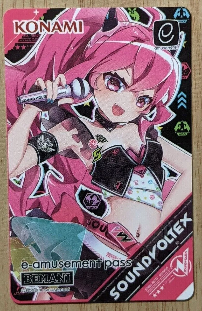 Konami e-AMUSEMENT PASS Card Sound Voltex Grace SDVX