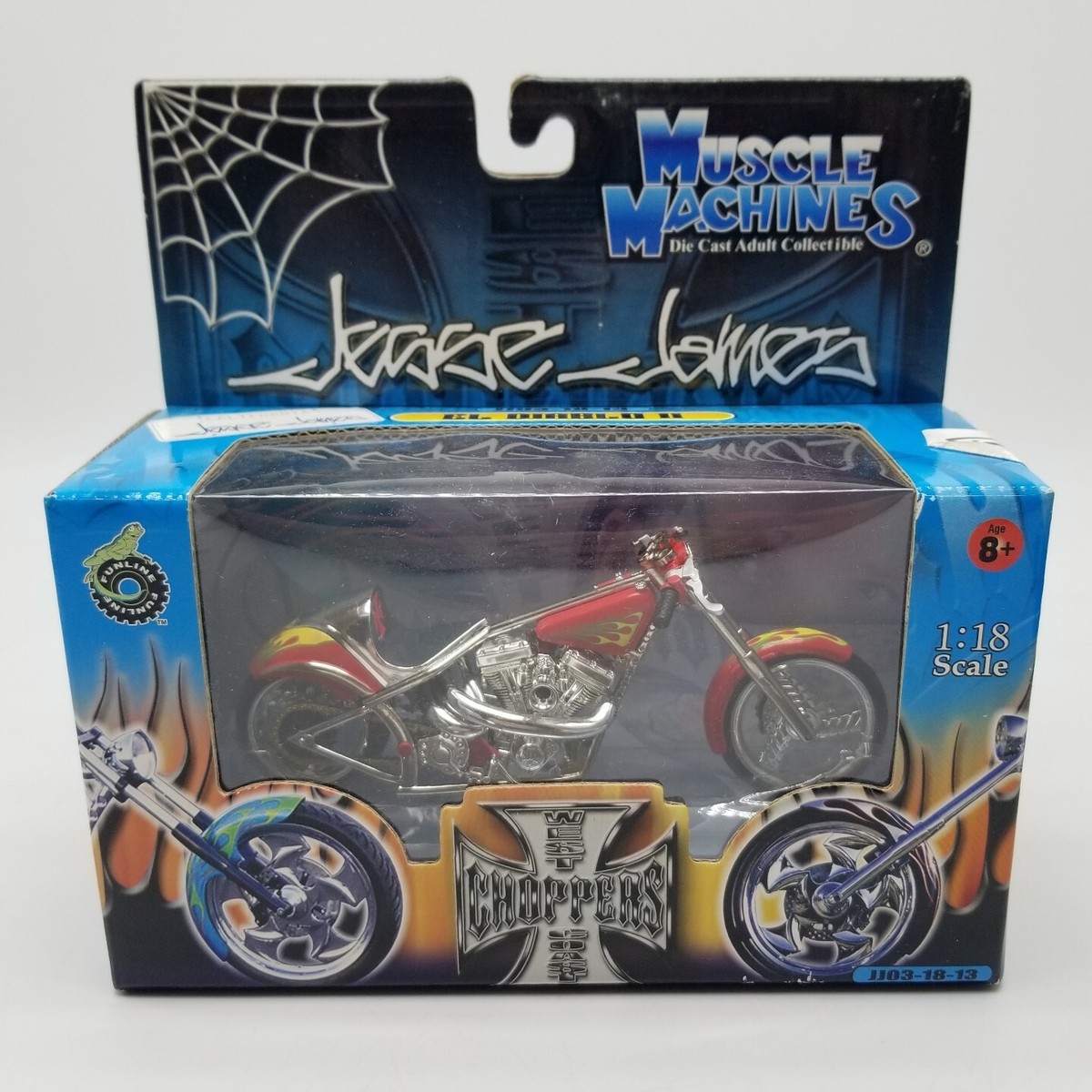 Muscle Machines West Coast Choppers EL DIABLO II Red JJ03-18