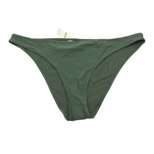 Aerie Swim Womens Cheeky Bikini Bottoms Olive Green XXL