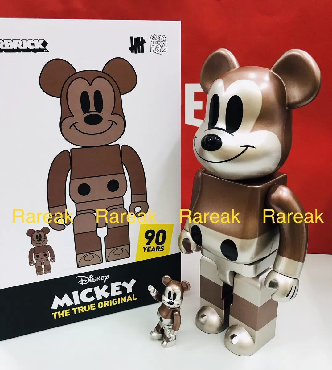 Medicom Bearbrick Disney Mickey Mouse Undefeated Copper 400% + 100%  be@rbrick