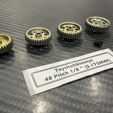 RC Car 48P Pinion Gear Set 34T 36T 37T 38T Pinion  Gear Fits 1/10 48P Spur Gear