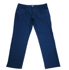Member's Mark Mens Pants 40 X30 Blue Slim Fit Benton Performance Stretch