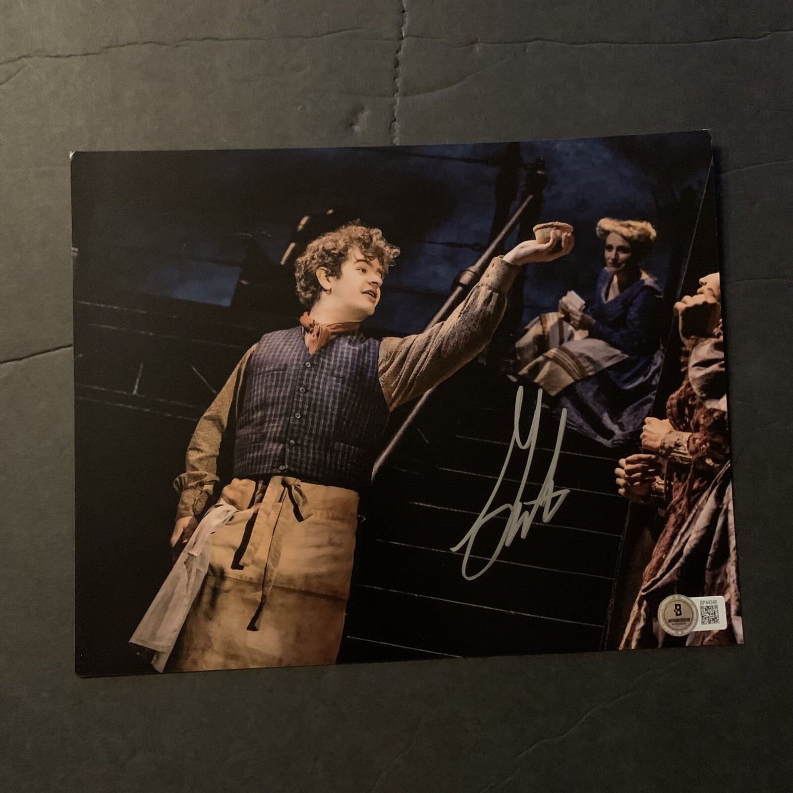 Gaten Matarazzo Signed Sweeney Todd Broadway Toby 8x10 Photo Beckett BAS 