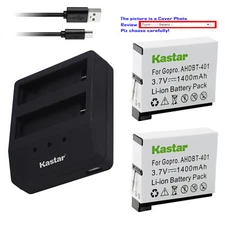 Kastar Battery Dual Charger for GoPro AHDBT-401 GoPro HERO4 Silver Action Camera