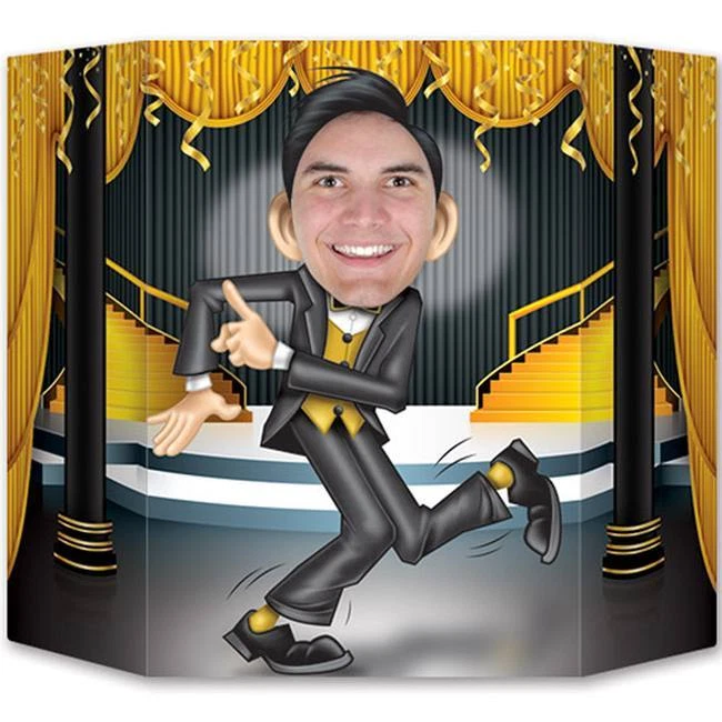 Flapper e homem Great Roaring 1920's Paper Photo Prop 37" x 25" Roaring 20s - Imagem 2 de 2