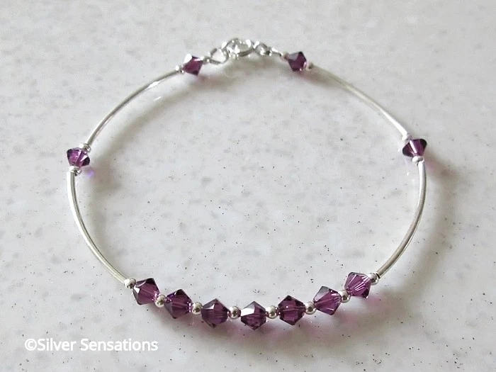 Swarovski sale amethyst bracelet
