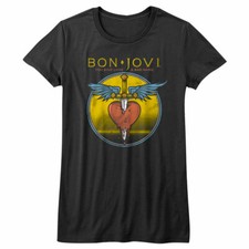 Bon Jovi You Give Love a Bad Name Album Women's T Shirt Rock Band Album Tour
