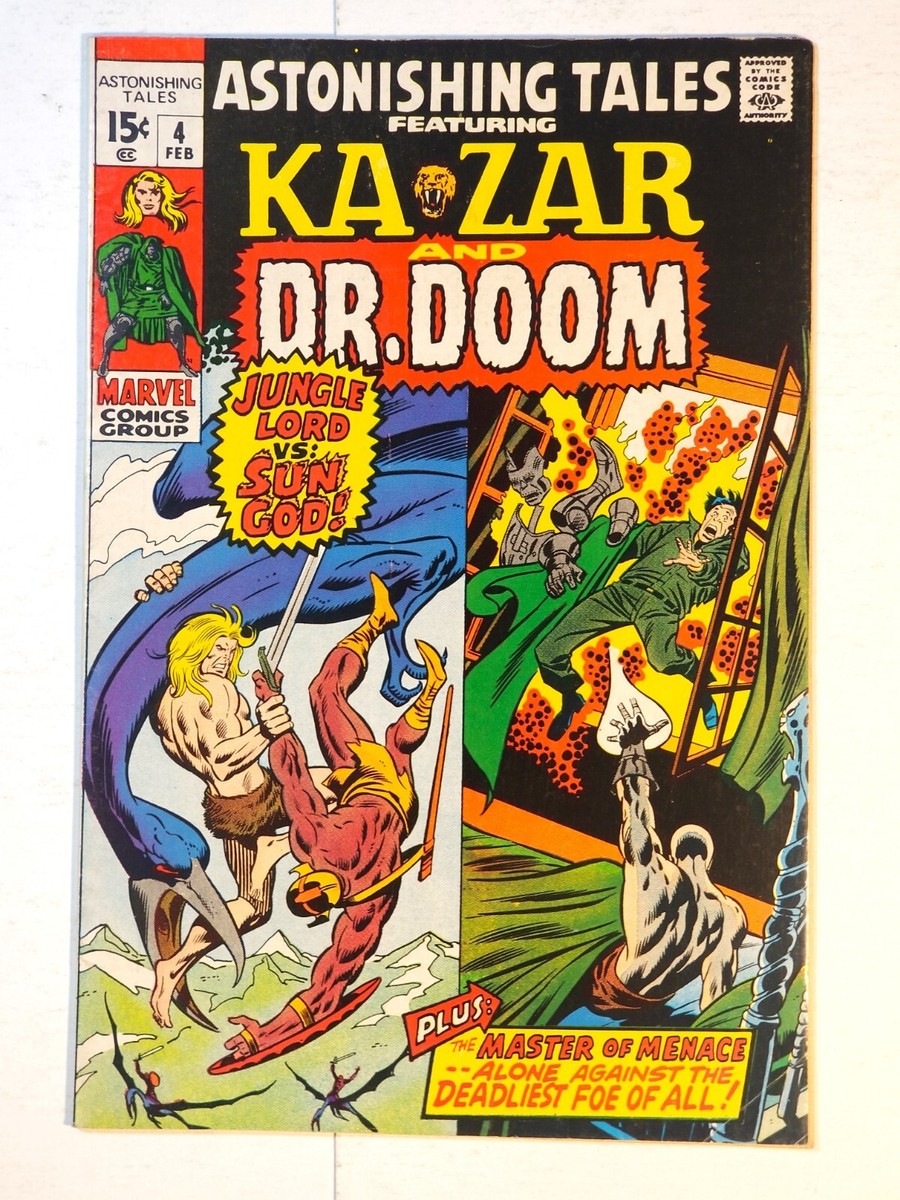 Astonishing Tales 4 Marvel Comics 1971 Barry Smith Wally Wood Dr