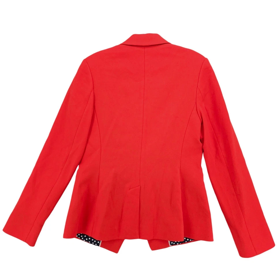 Chaqueta Blazer BODEN Addlestone Roja Mezcla Algodón Doble Pecho Carrera EE. UU. 6 Foto 3 de 4