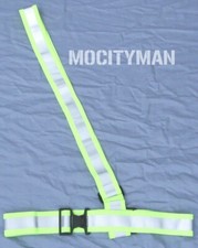 Reflective Belt Sash Neon Yellow for Running Walking - USA Made by Sayre