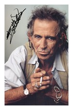 Keith Richards Signed Autograph A4 Photo Print Music Band The Rolling Stones