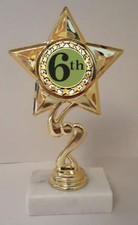 6th Place Trophy 7" Tall AS LOW AS 3.99 each FREE SHIPPING T03N18