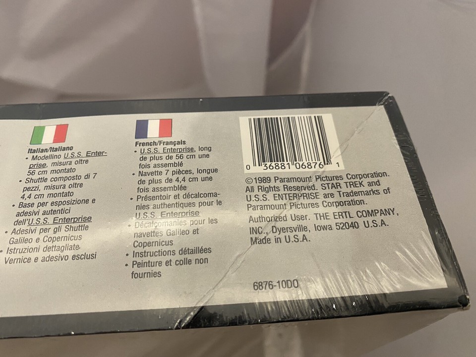 NEW AMT Model #6876 STAR TREK V THE FINAL FRONTIER.U.S.S. Enterprise ...