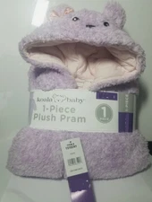 Koala Baby Infant Girls Plush 1-Piece Pram (LAVENDER 12-18 MONTHS)NWT